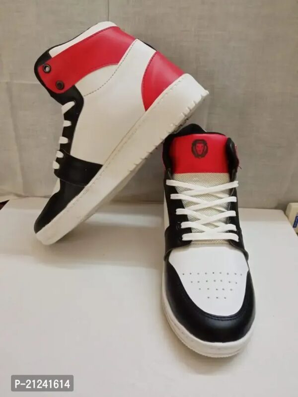 Luxury White Synthetic Sneakers For Men Premium Quality Shoes - Image 2