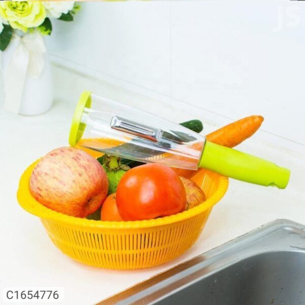 Peeler-Multifunction Kitchen Vegetable ,Fruit No Mess Peeler With Storage Container - Image 6