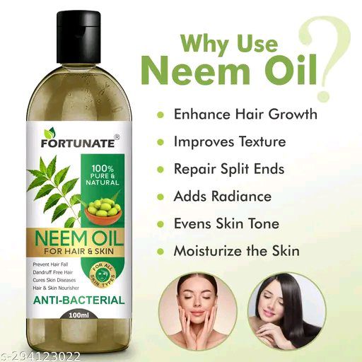 Pure Cold Pressed Neem Oil for Skin & Hair Oil (100 ml) - Image 3
