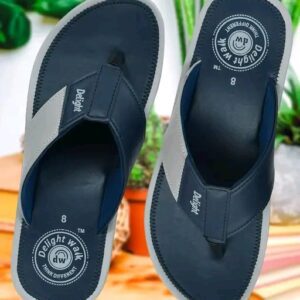 Men' Light comfortable And Stylish Navy Blue Fabrication Slipper Flip- Flops