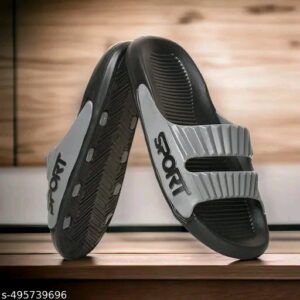 Trendy/Dailwear/Alkro Lightweight/Comfortable/Stylish/Everyday Soft/Perfect For Summer Men's Casual Flip Flop In GREY For Outdoor And Indoor